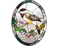 (image for) Chickadee in oval frame