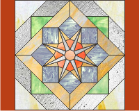 (image for) Christmas star 2008 stained glass pattern