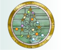 (image for) Christmas tree lace round