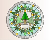 (image for) Christmas tree wreath