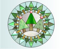 (image for) Christmas tree wreath v1