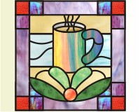 (image for) Coffee stained glass pattern
