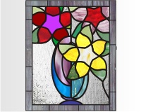 (image for) Contemporary pot and flowers 1