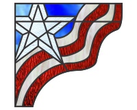 (image for) Window corners - US flag