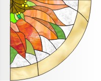 Window corners - daisy (image for) Window corners - daisy
