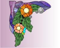 Window corners - floral (image for) Window corners - floral