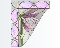 (image for) Window corners - hosta flowers