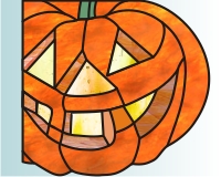 (image for) Window corners - pumpkin 2008