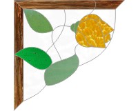 (image for) Window corners - shadow - box - roses