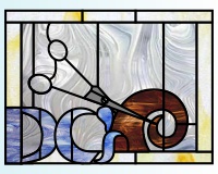 (image for) Curl and scissors DC's (initials)