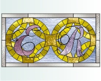 (image for) Double wedding ring 2 (monogram anniversary)