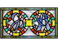 (image for) Double wedding ring (with custom ketters) A and J