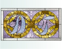 (image for) Double wedding ring D and T (monograms)