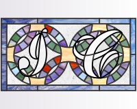 (image for) Double wedding ring J and C initials