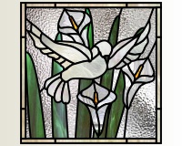 (image for) Dove (and) lilies 2