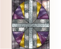 (image for) EASTER Easy stained glass easter egg pattern 2