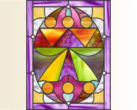 (image for) Easy stained glass easter egg pattern 3