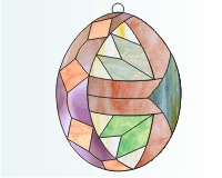 (image for) Easy stained glass easter egg 2010