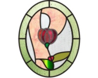 (image for) Easy oval alphabet "P" var 2