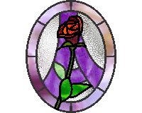 (image for) Easy oval alphabet "A" rose A 2