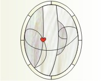 (image for) Easy oval alphabet "D" var 1