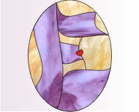 (image for) Easy oval alphabet "E"