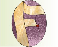 (image for) Easy oval alphabet "F"