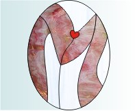 (image for) Easy oval alphabet "M"