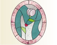 (image for) Easy oval alphabet "M" var 2-1