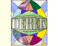 (image for) Easy stained glass easter egg DEREK