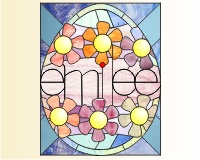 (image for) Easy stained glass easter egg EMILEE