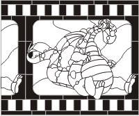 (image for) Elliot, Pete's dragon split film frame