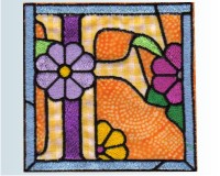 (image for) Ornamental english "F" applique
