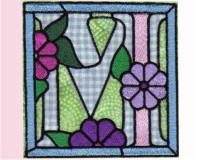 (image for) Ornamental english "M" applique