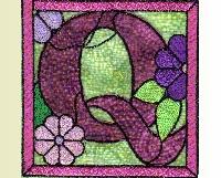 (image for) Ornamental English "Q" applique