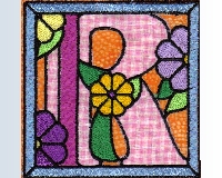 (image for) Ornamental english "R" applique