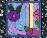(image for) Ornamental English "J" embroidery