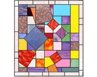(image for) Falling squares stained glass pattern 30 x 27 1a