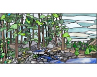 (image for) Flatirons left aspens waterfall rocks