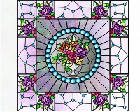 (image for) Floral squares 4D