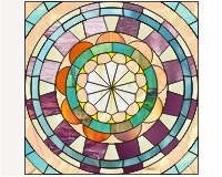 (image for) Floral circle abstract