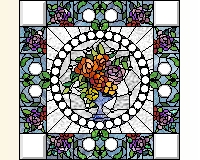 (image for) Floral squares 4B
