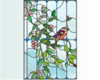 (image for) Flower(s) and bird 22 x 33 inches