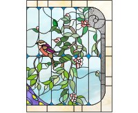 Flowers and birds single panels R (image for) Flowers and birds single panels R
