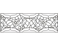 (image for) Flowers and jewels transom a