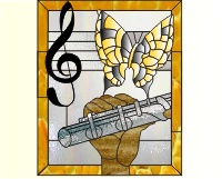 Flute butterfly staff (image for) Flute butterfly staff