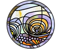 (image for) Fractal 2 stained glass pattern