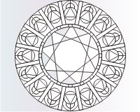 (image for) Geometric rose window