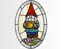 (image for) Gnome christmas star oval