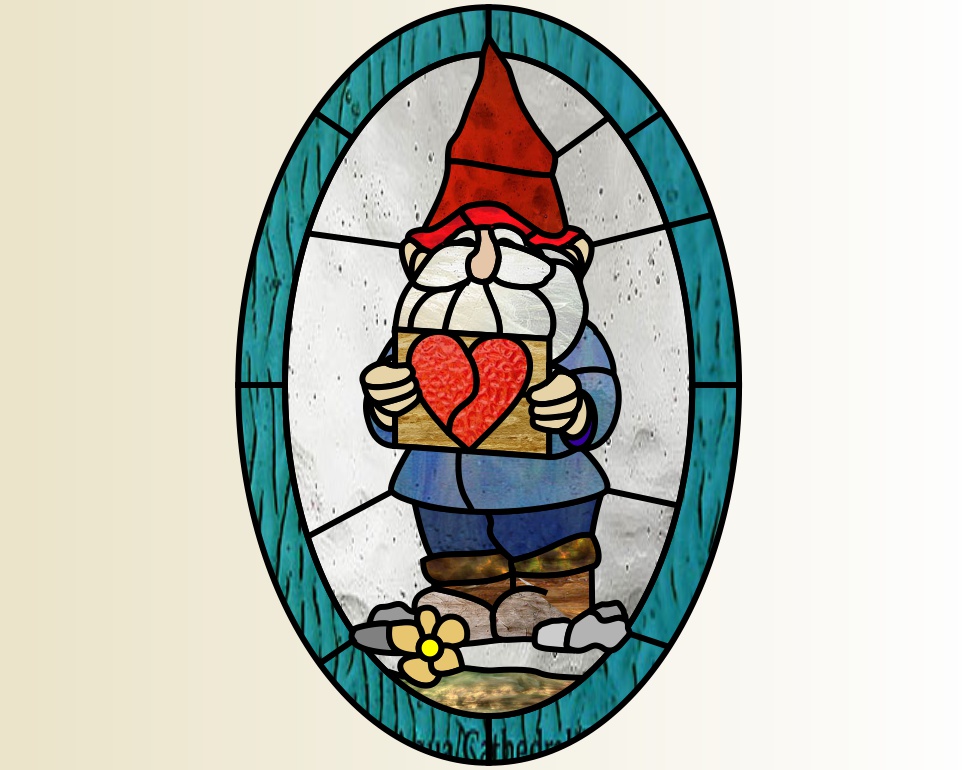 Gnome heart oval (image for) Gnome heart oval